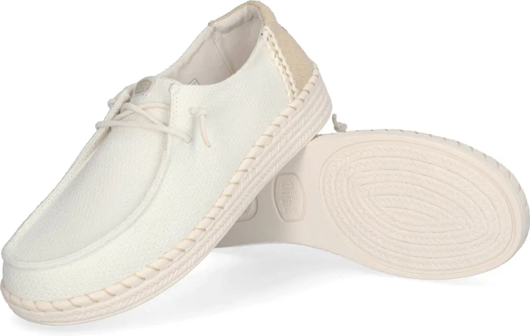 HEYDUDE Wendy Espadrille Woven Instappers - Wit - afbeelding 4 van 6