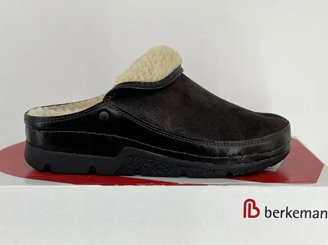Berkemann -Dames - bruin donker - pantoffels - maat 38