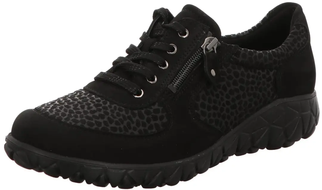 Waldläufer Dames Comfort veterschoenen zwart maat 40,5