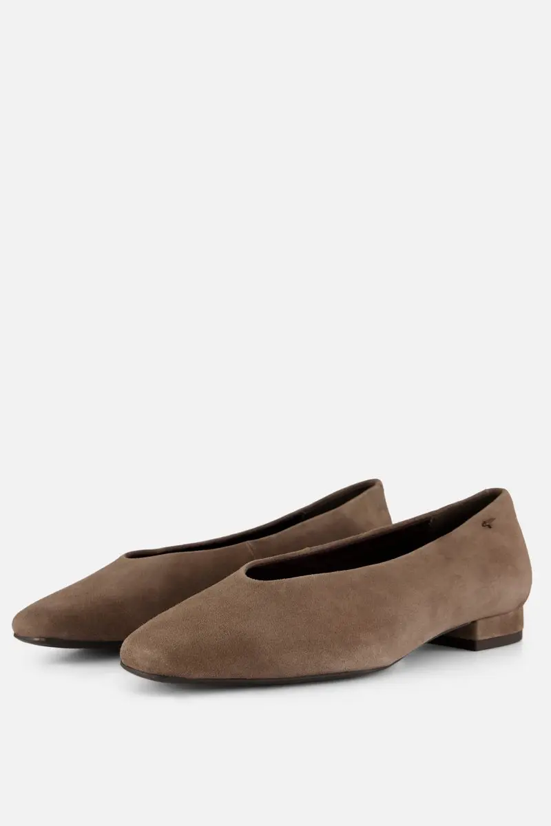 Tamaris Instappers taupe Suede