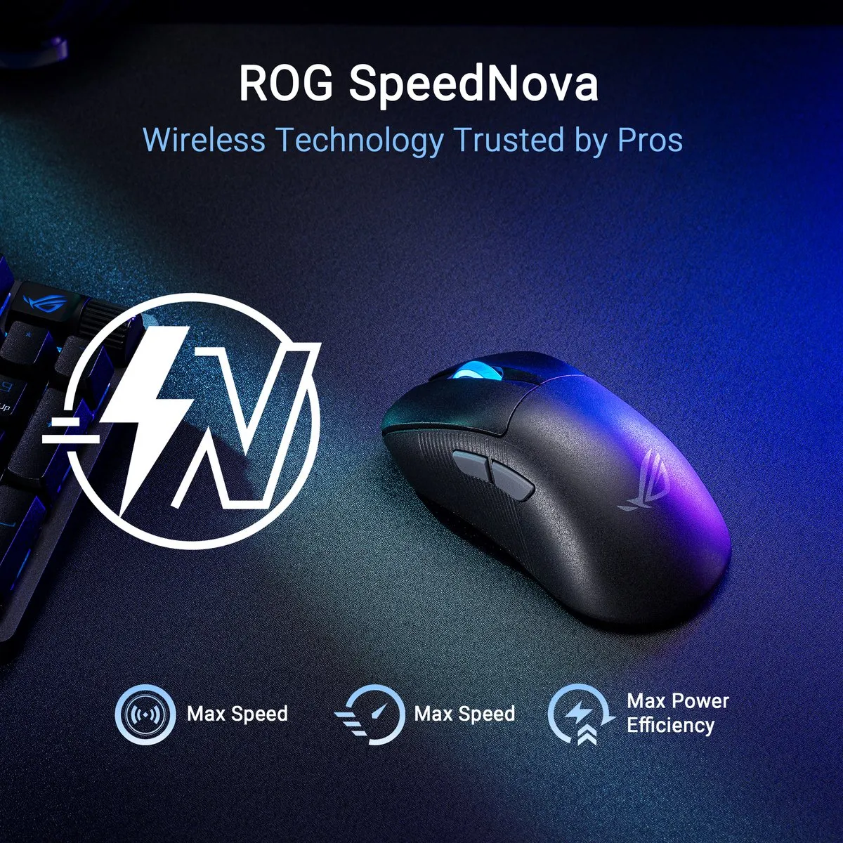 ASUS ROG Keris II Ace Muis - Draadloos 42.000dpi - Zwart