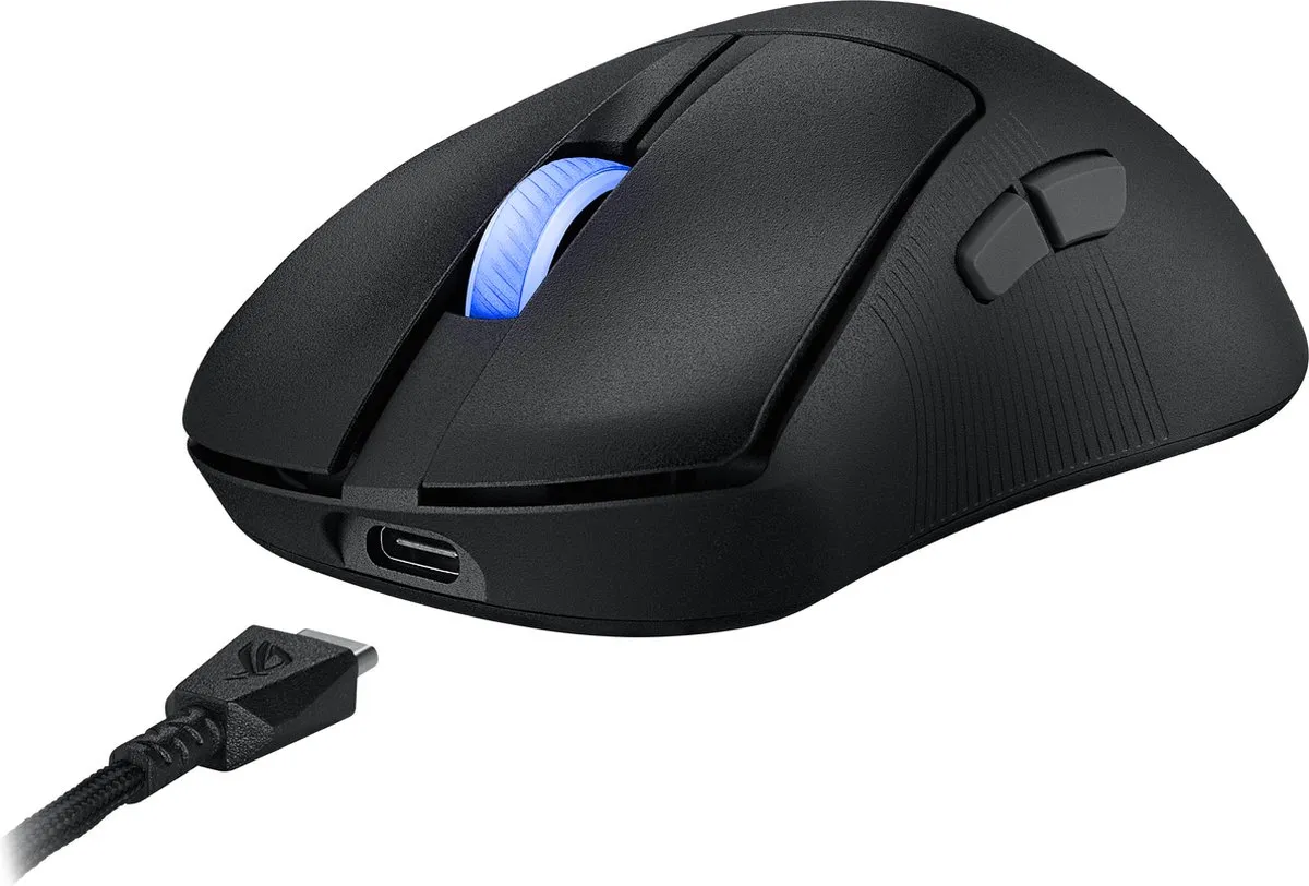 ASUS ROG Keris II Ace Muis - Draadloos 42.000dpi - Zwart