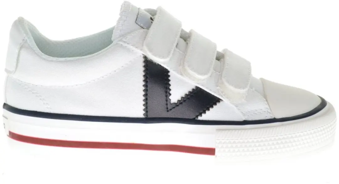 Victoria Witte Sneaker Canvas Velcro En Bumperneus maat 26