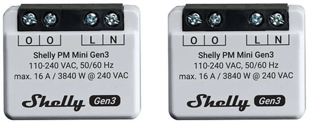 Shelly PM Mini Gen3 x2 Actuator