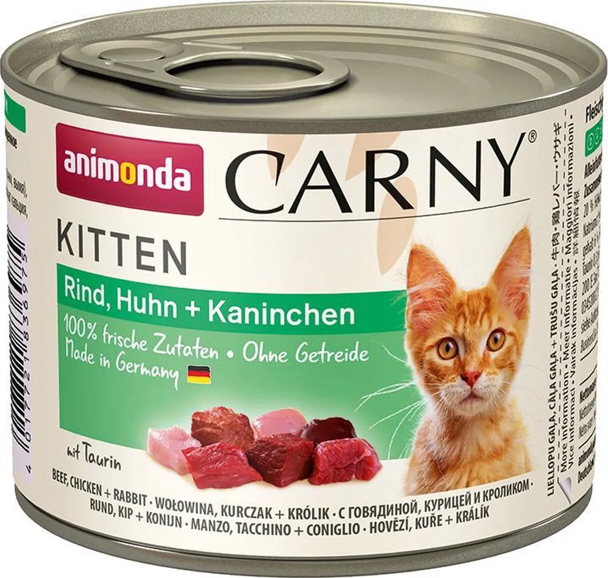 Animonda Carny Rund Kip Konijn Kitten Natvoer 6x200g