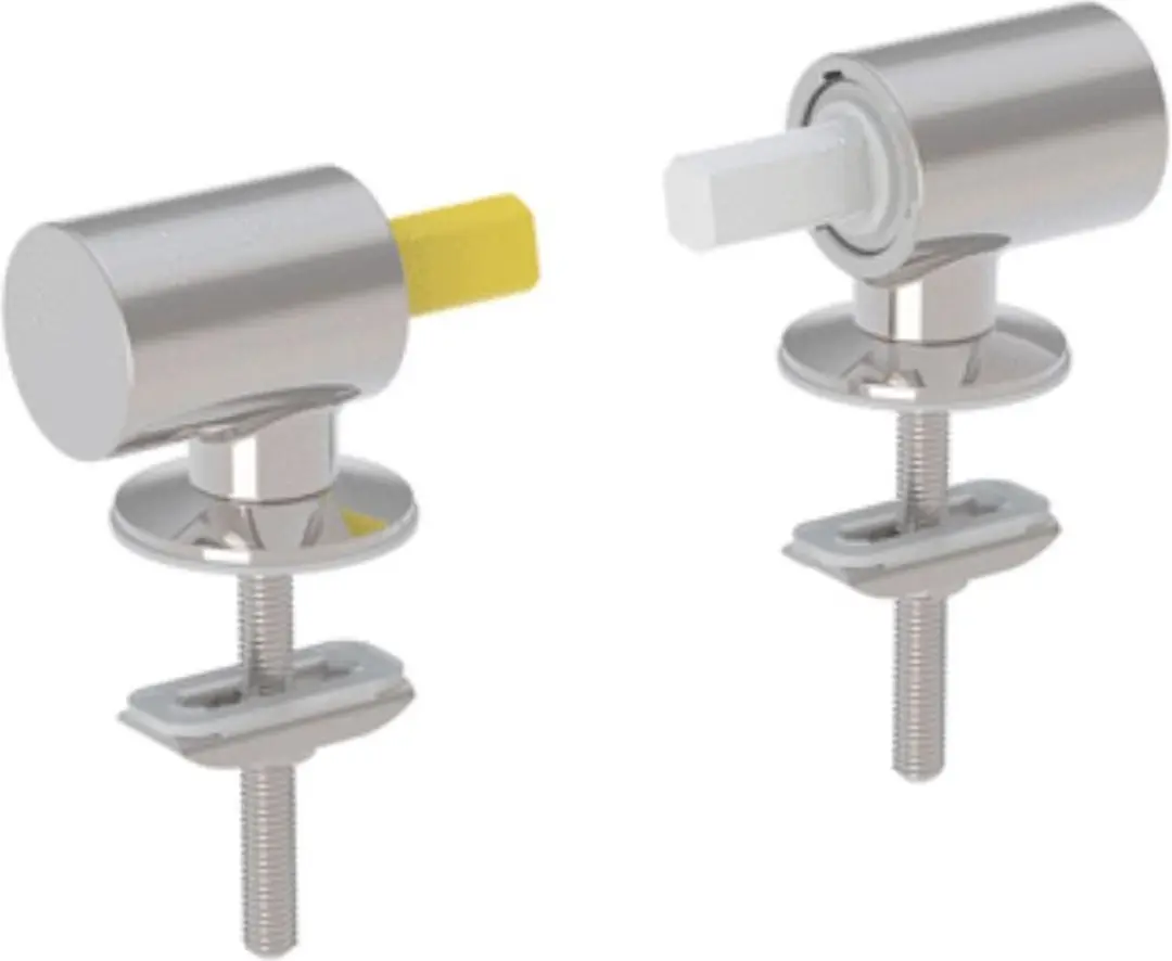 Geberit Scharnierset WC-deksel 598035000 - Chroom - afbeelding 2 van 2