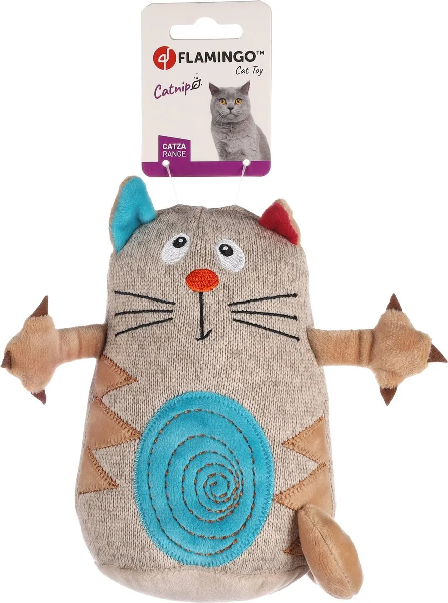 Flamingo Catza Poes Beige - 21x10x20cm
