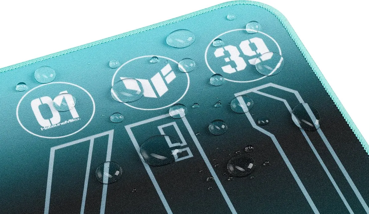 ASUS TUF Gaming P1 Hatsune Miku Edition - Muismat rubber - stof - blauw, zwart