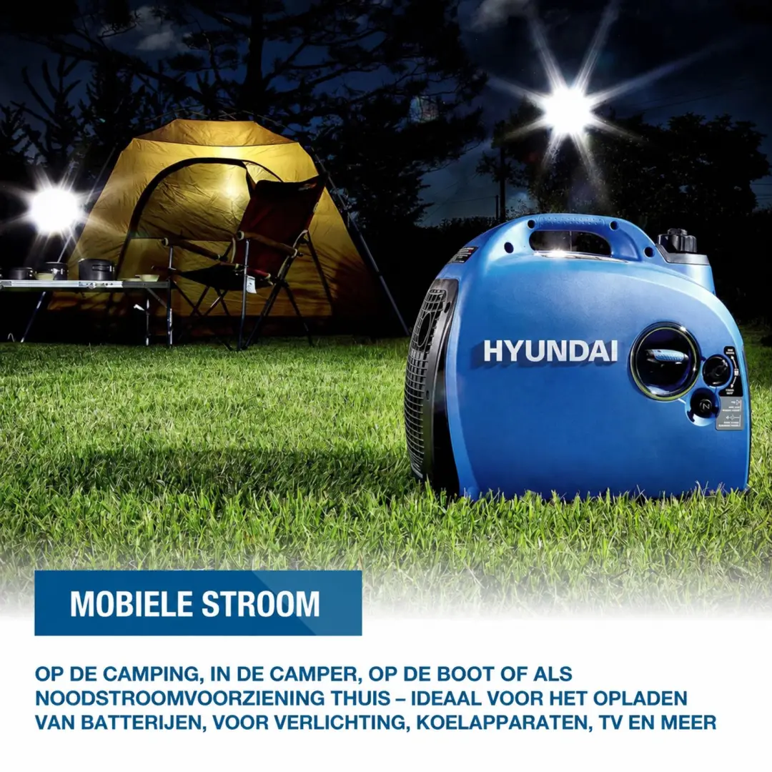 Hyundai HY-IG2000 Inverter Generator - 2200W Piekvermogen - afbeelding 3 van 6