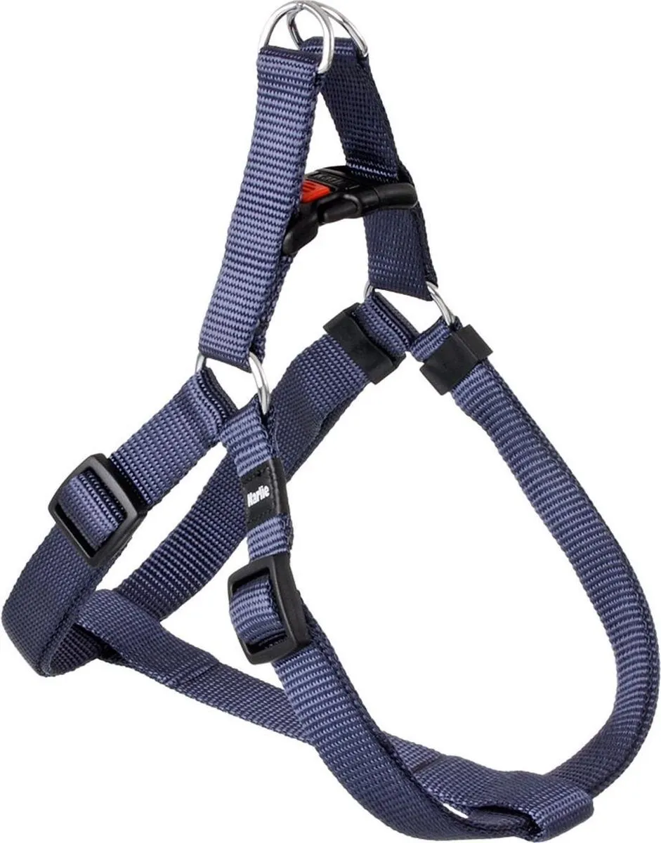 Flamingo Ziggi Step&go Hondenharnas - Granietblauw XS 20-35cm