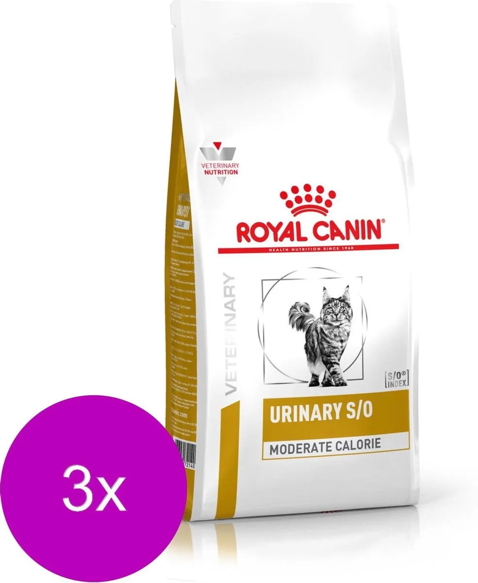 Royal Canin Veterinary Diet Urinary S/O Kattenvoer - 3x3.5kg