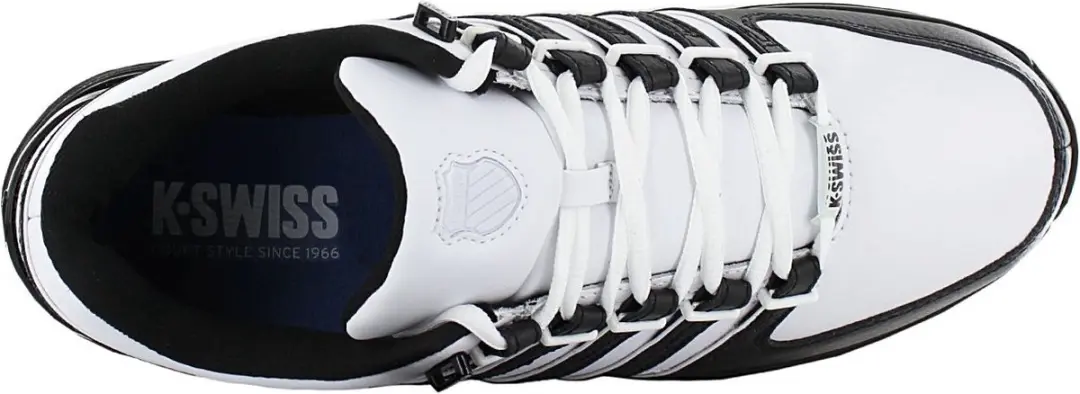 K-Swiss Rinzler Leather Heren Sneakers Wit-Zwart - afbeelding 4 van 5