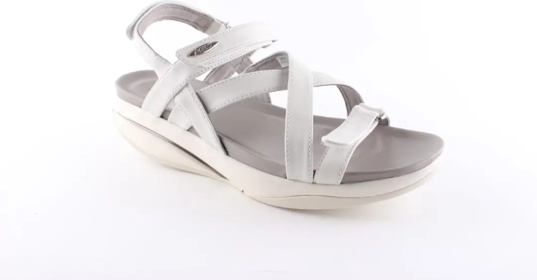 MBT klittenband sandaal KIBURI WHITE