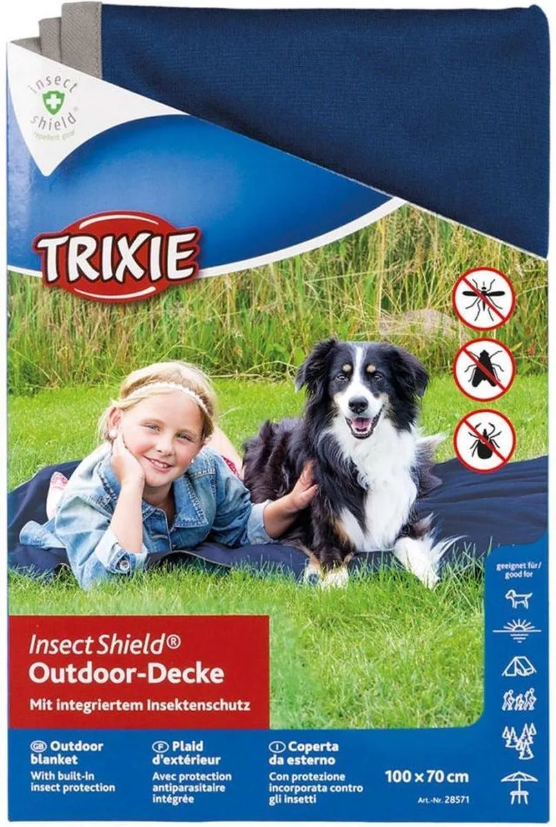 Trixie Insect Shield Outdoor Dekken 100x70cm - Donkerblauw