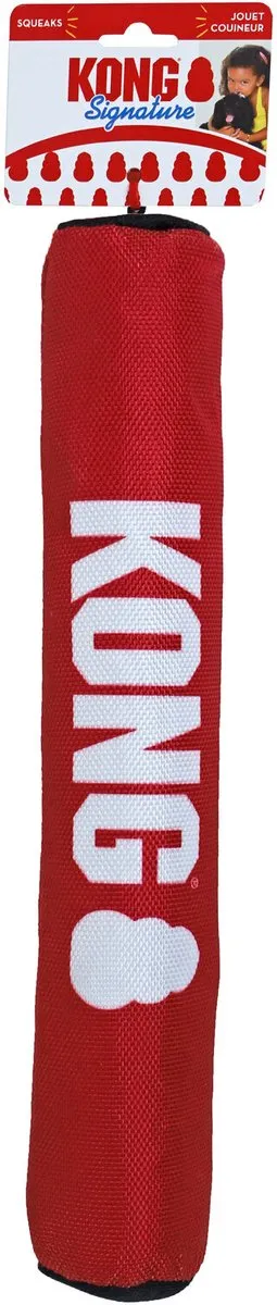 KONG Signature Stick M - 32x5x5cm - Rood/Zwart