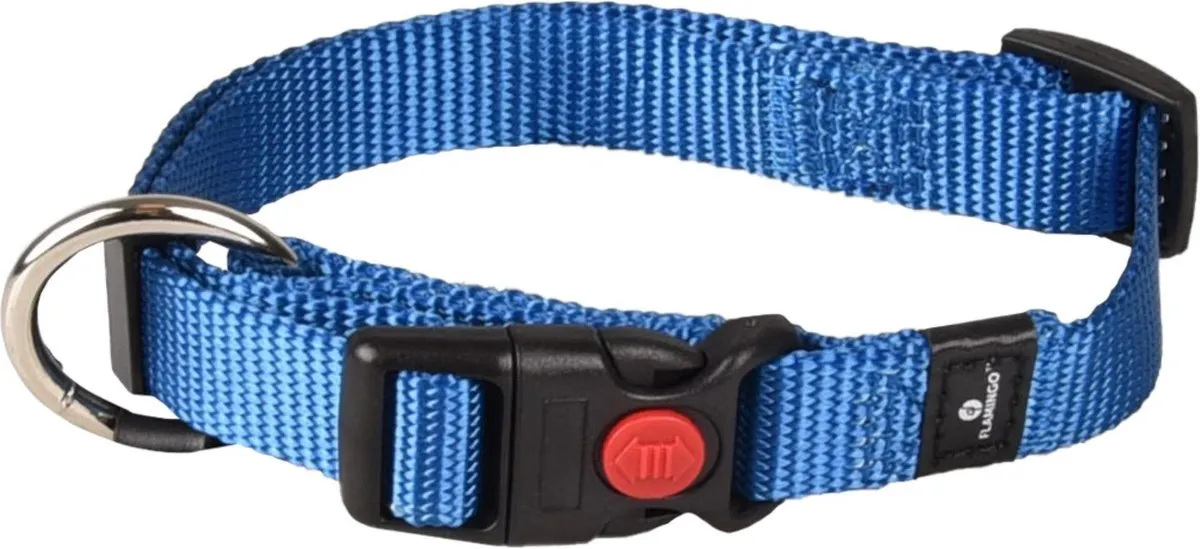 Flamingo Ziggi Halsband - Blauw S 30-45cm
