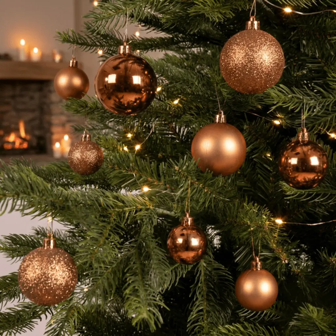 Decoris Kerstballenmix Plastic 6cm