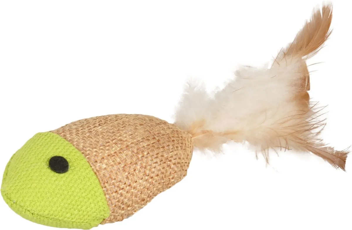Flamingo Juty Bal en Vis Kattenspeelgoed - 2 Stuks
