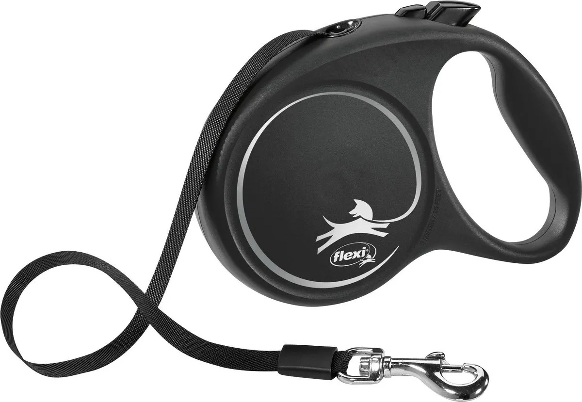 Flexi Black Design Rollijn Hondenriem M - 5m - afbeelding 6 van 6