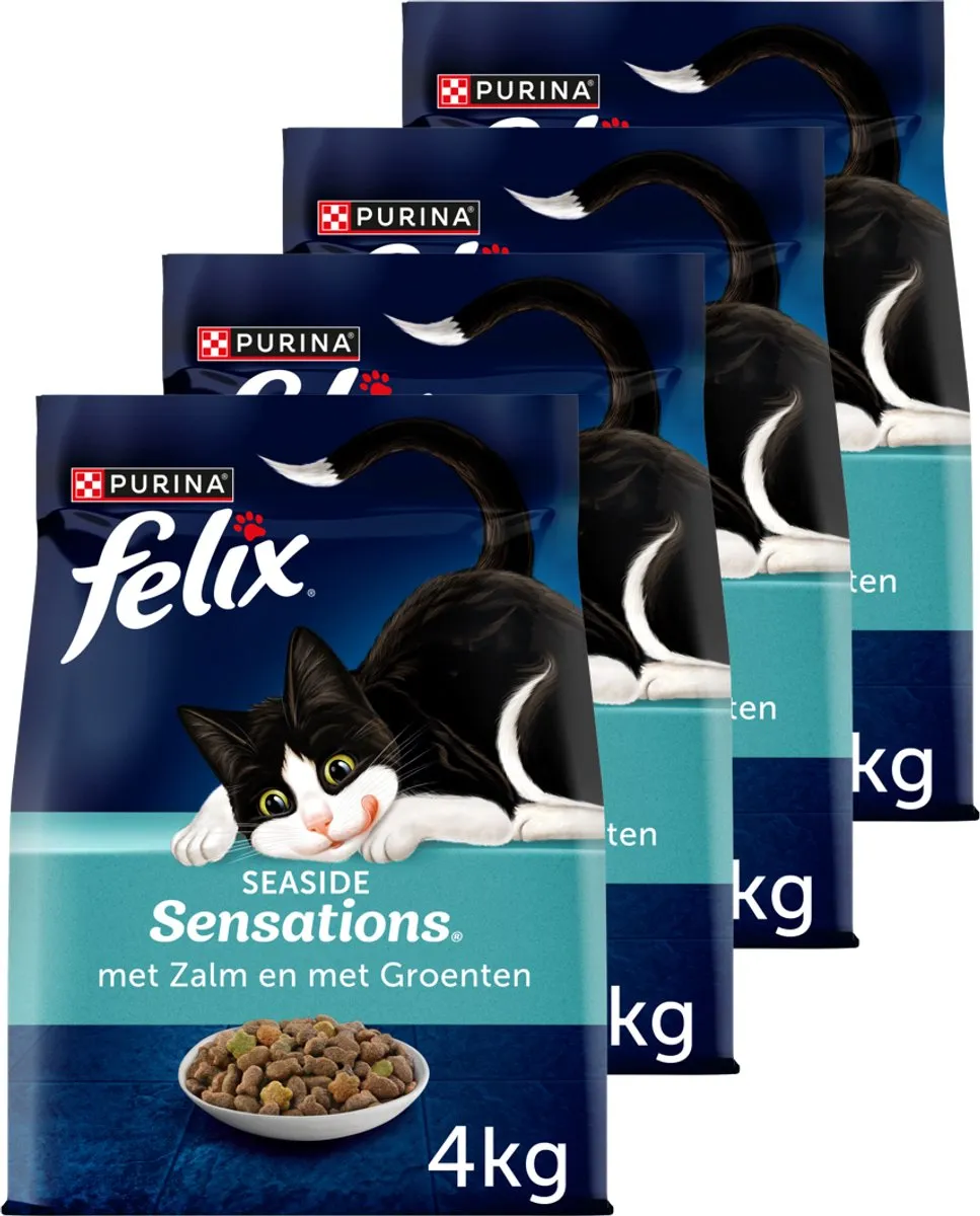Felix Seaside Sensations Zalm & Groenten Droogvoer - 16 kg