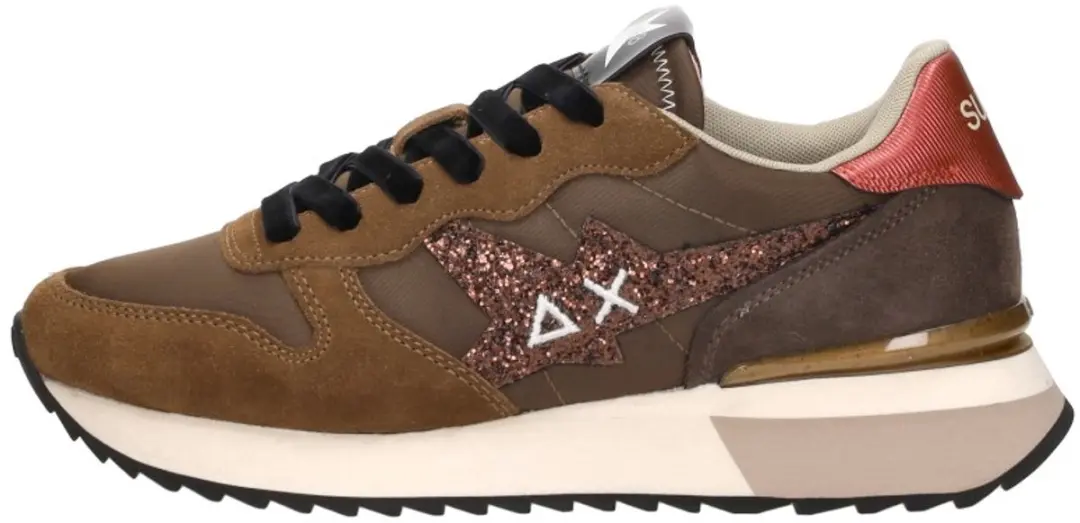 Sun68 Stargirl Glitter Logo - Dames - Bruin - 37 - afbeelding 2 van 6