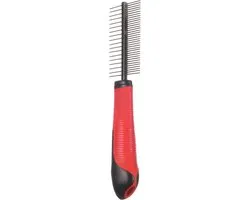 Flamingo Kam met Handvat Dubbel - Rood - afbeelding 3 van 3