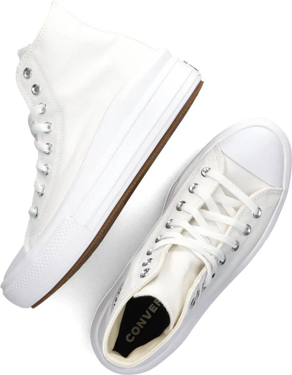 Converse Chuck Taylor All Star Move Hi Dames Sneakers - Wit - afbeelding 6 van 6