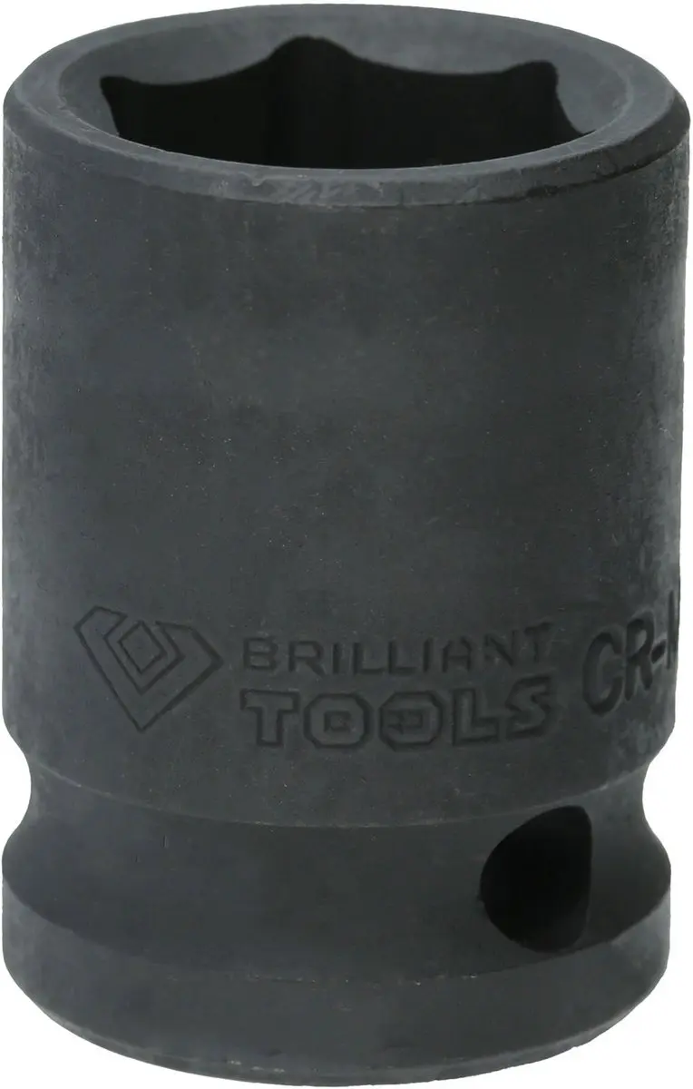Brilliant Tools 1/2" krachtdop zeskant 18 mm kort BT022641 - afbeelding 2 van 3
