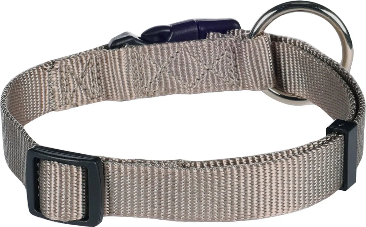 Flamingo Ziggi Halsband Greige M 40-55cm