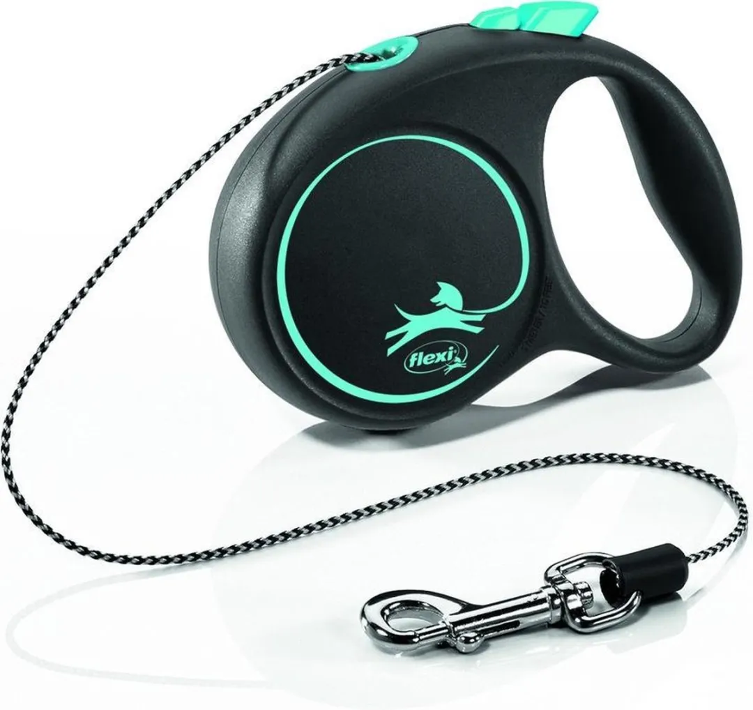 Flexi Rollijn Black Design Cord - Blauw