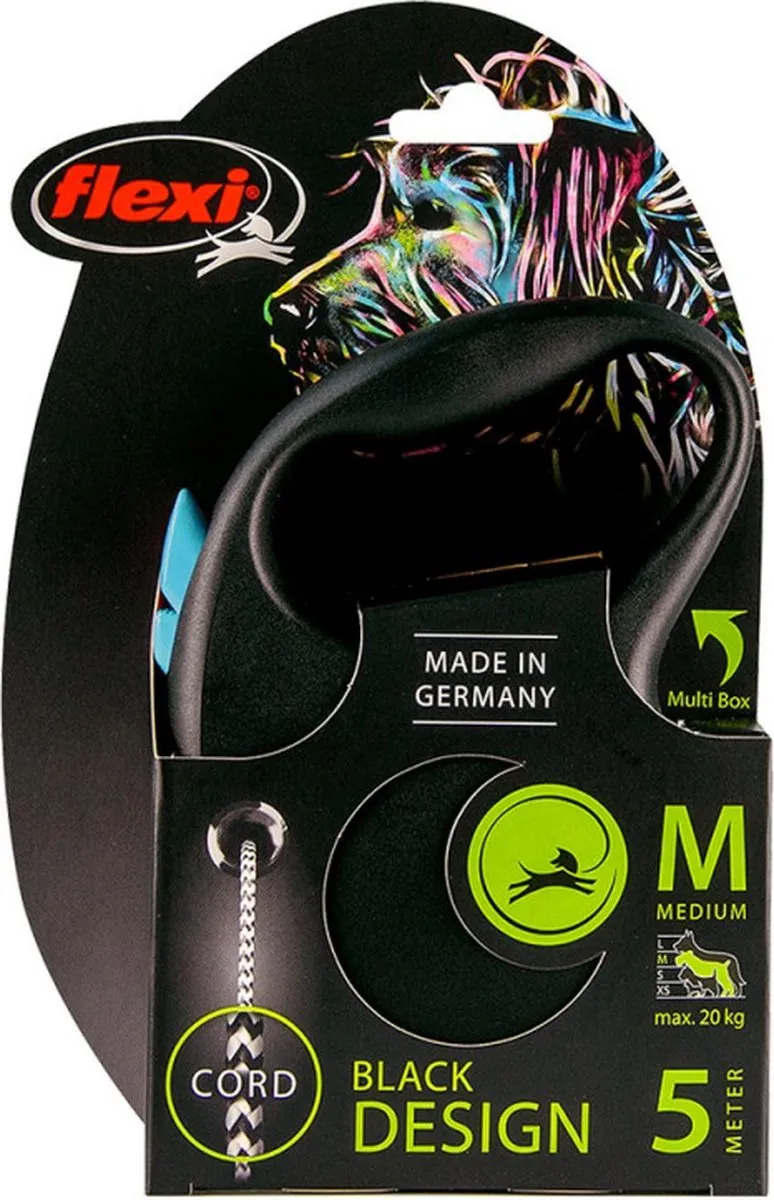 Flexi Rollijn Black Design Cord - Blauw - afbeelding 6 van 6