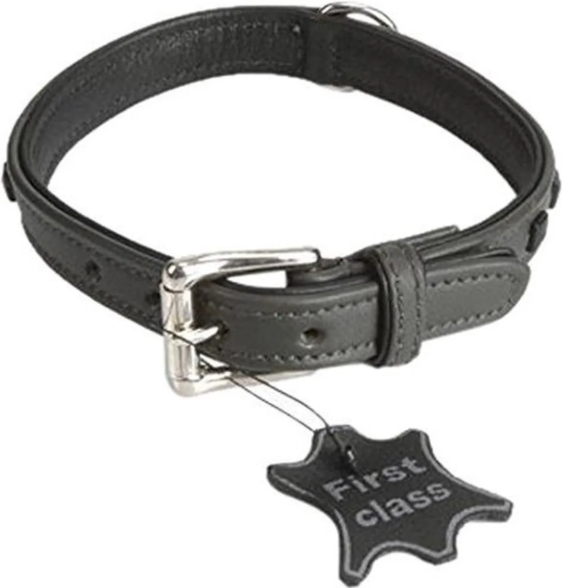 Beeztees DogGear Stud Hondenhalsband - M - Grijs