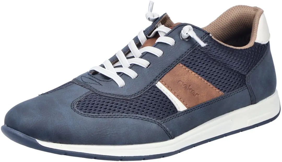 Rieker Heren Sportieve veterschoenen blauw maat 44