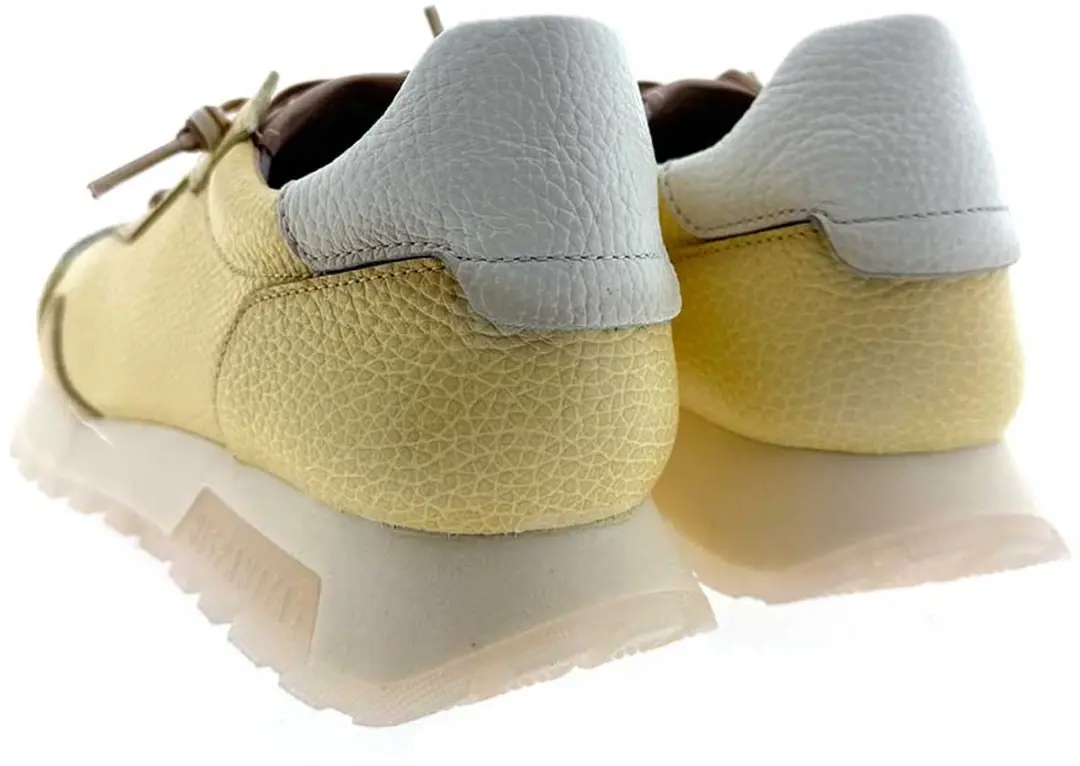 Hispanitas Sneakers Dames Leer - Geel - afbeelding 6 van 6