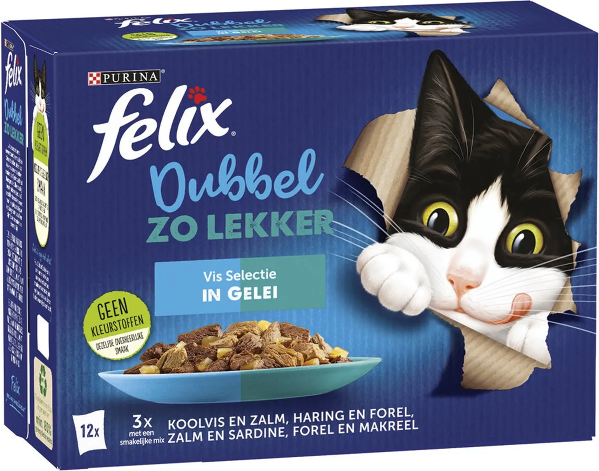 Felix Dubbel Zo Lekker Vis Selectie Kattenvoer