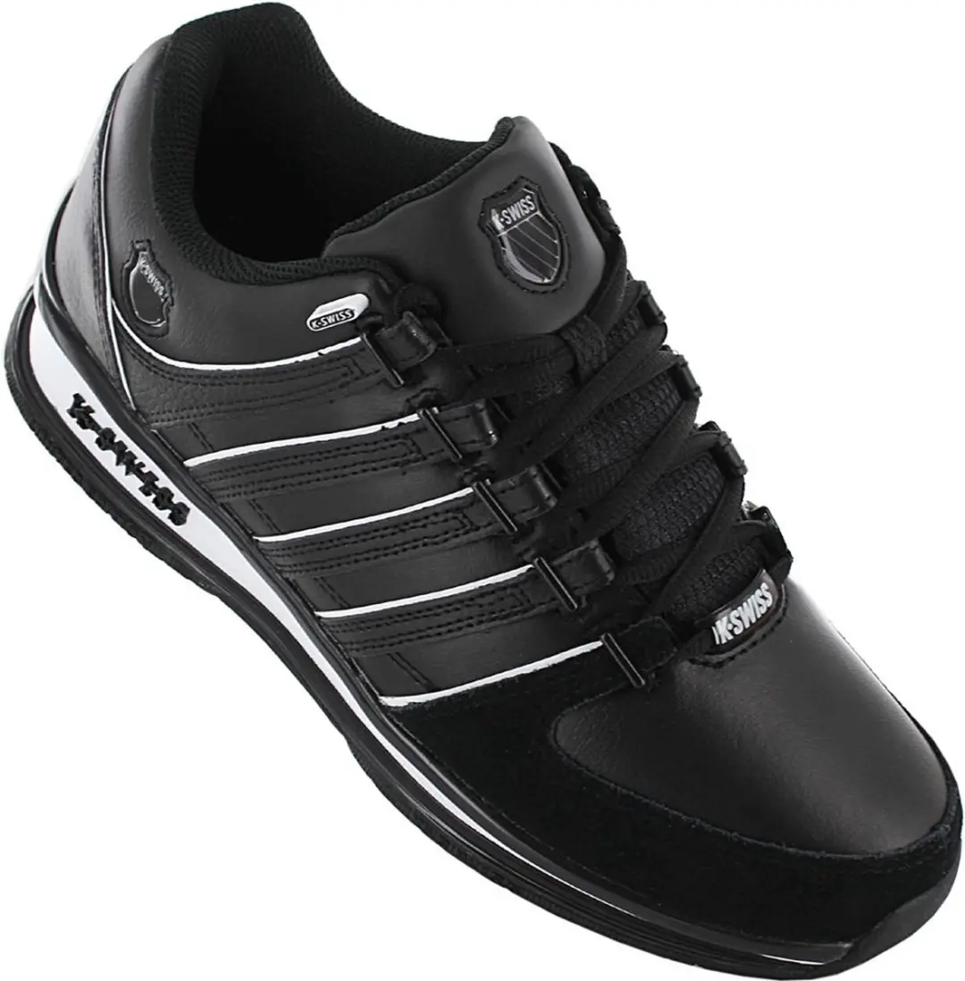K-Swiss Rinzler Leather Heren Sneakers - Zwart - afbeelding 5 van 5