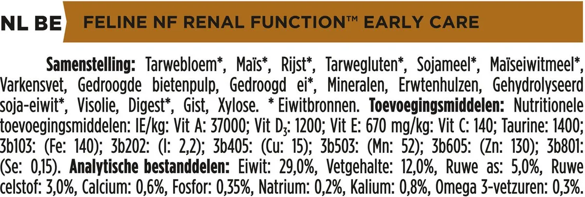 Pro Plan Veterinary Diets NF Early Care Renal Kattenvoer 1,5kg - afbeelding 6 van 6