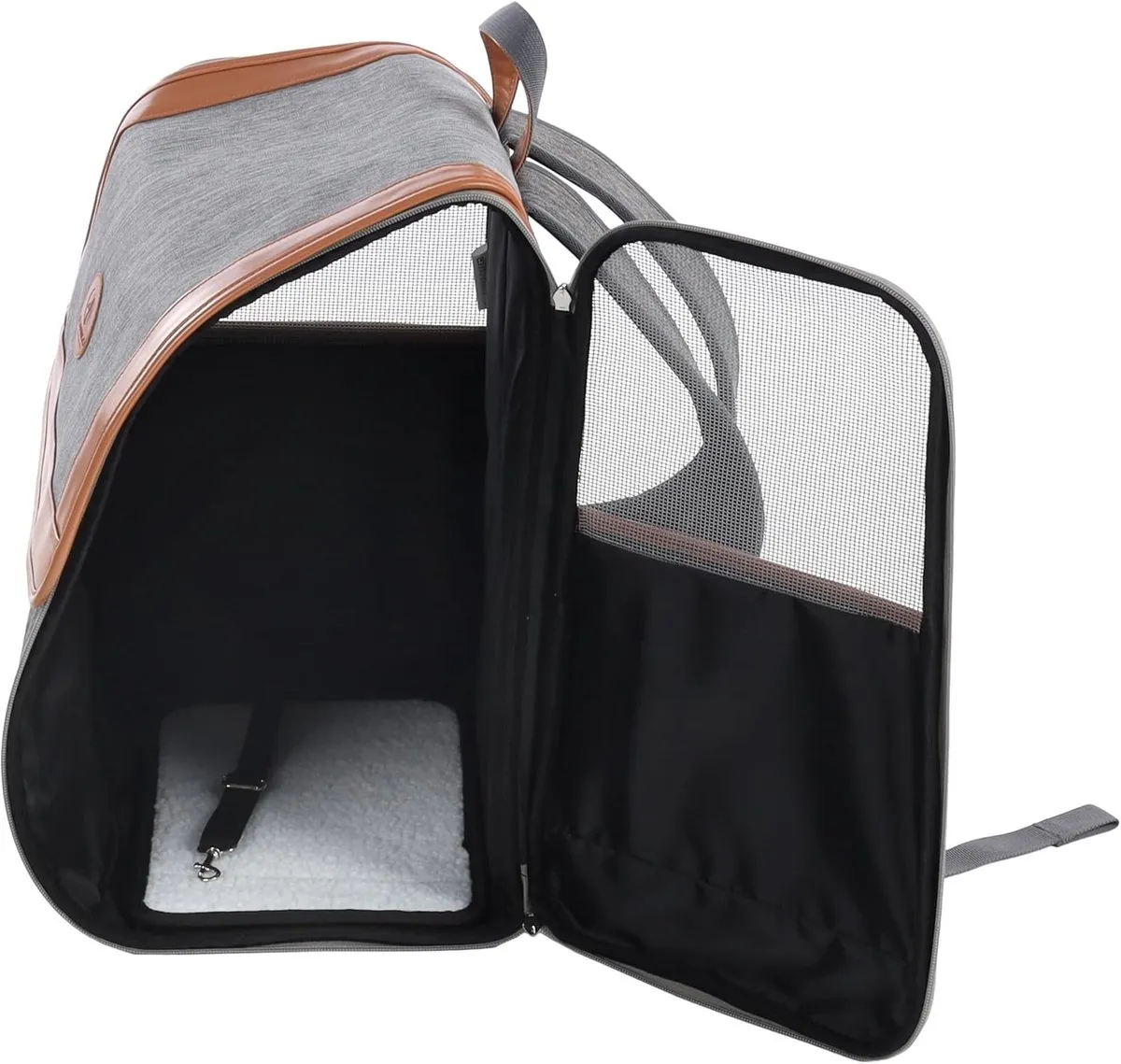 Flamingo Tanana Hondenrugzak Grijs - 35x25x42cm - afbeelding 2 van 3