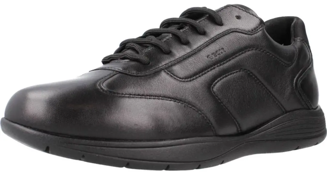 Geox Spherica Herenschoenen Sportschoenen Sneakers Zwaart