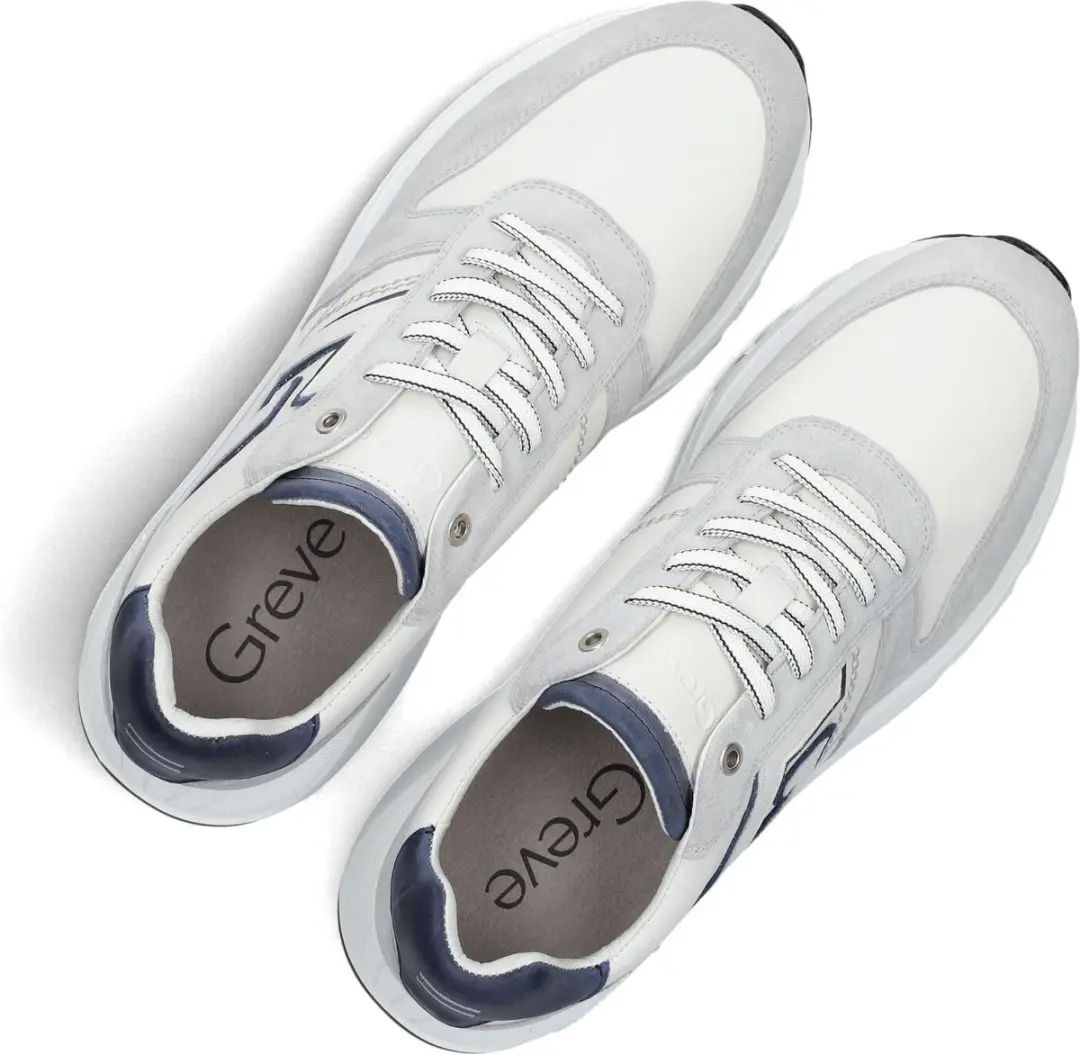 Greve Arnhem Sneakers - Leer - Wit - Maat 43 - afbeelding 4 van 6