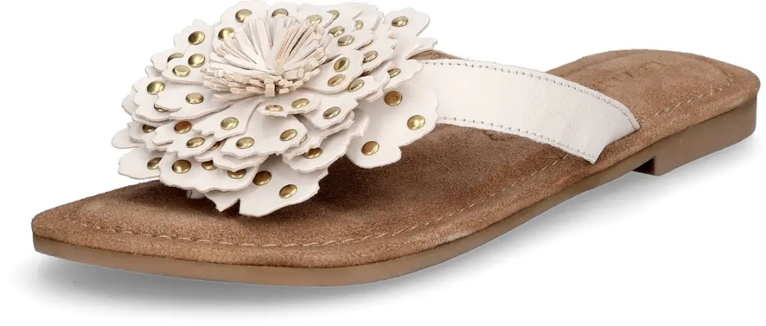 Lazamani Nomi Teenslippers - wit - Maat 42 - afbeelding 2 van 6