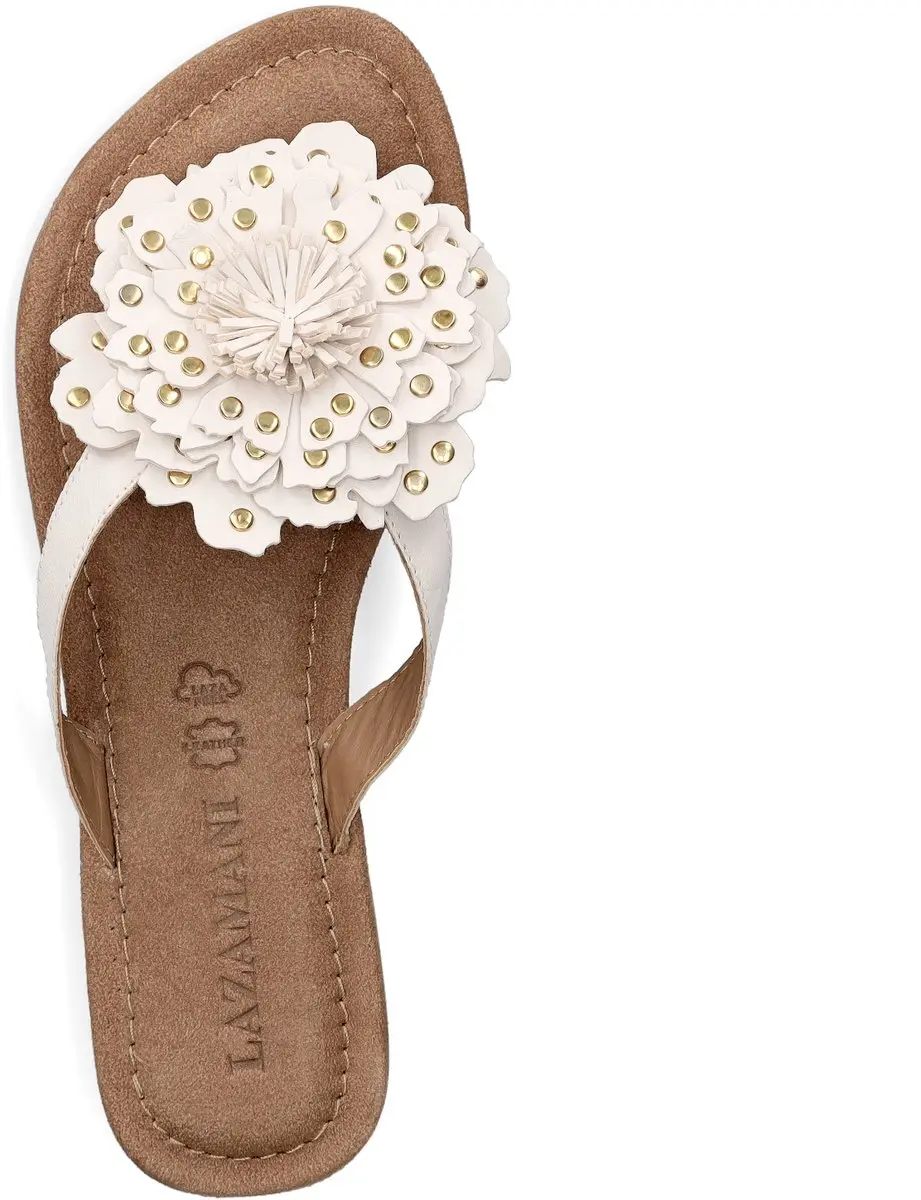 Lazamani Nomi Teenslippers - wit - Maat 42 - afbeelding 6 van 6