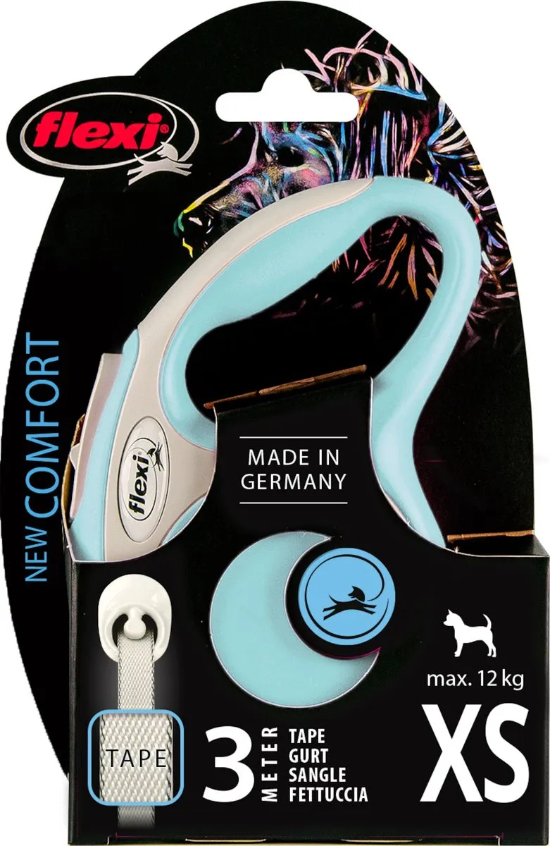 Flexi New Comfort Hondenriem - Lichtblauw XS