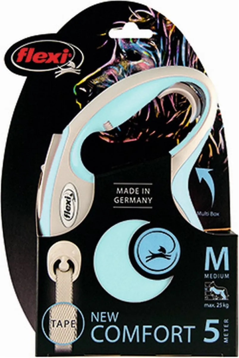 Flexi New Comfort Hondenriem - Lichtblauw XS