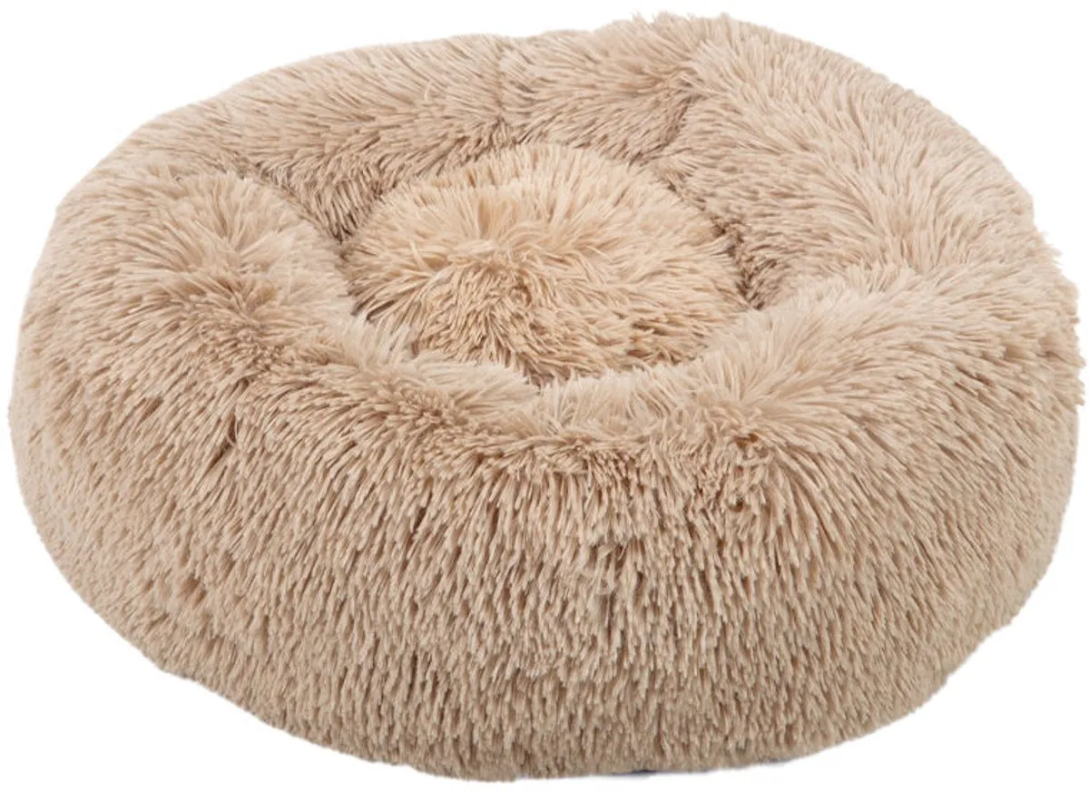 Beeztees Yali Hondenmand - Pluche Beige Ø70cm