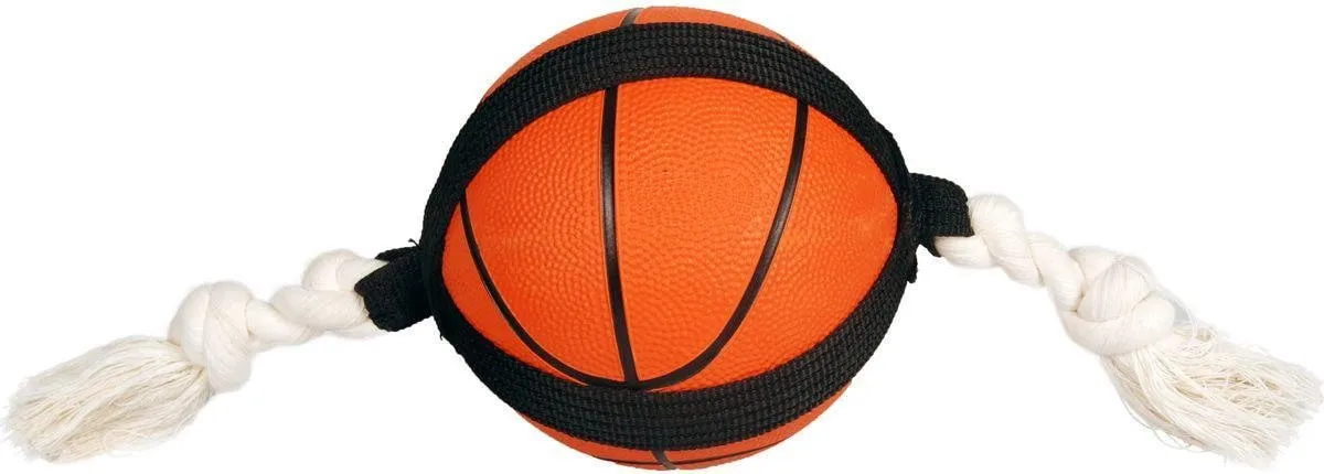 Flamingo Matchball Basketbal Hondenspeelgoed 40cm - Oranje