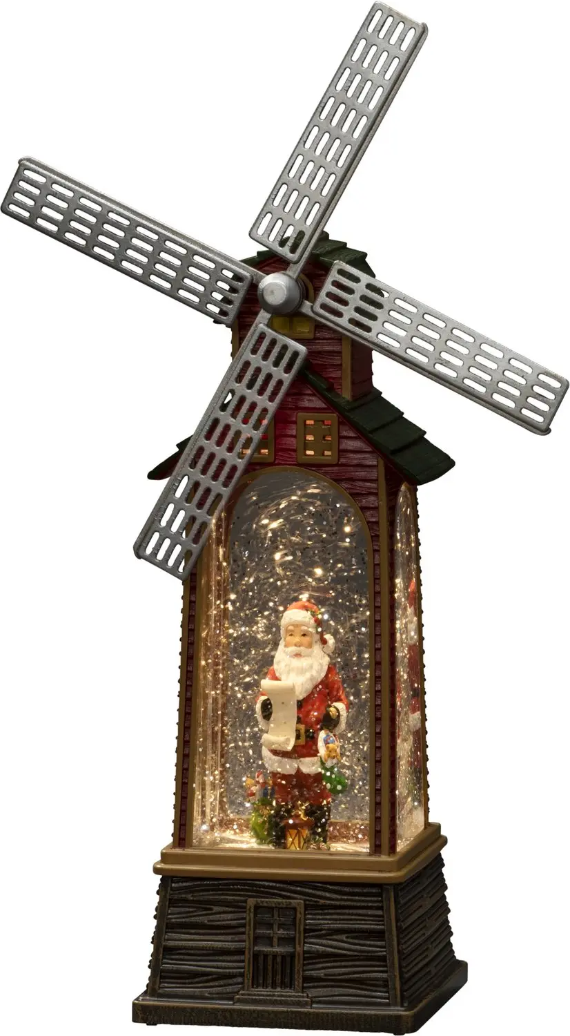 Konstsmide LED Lantaarn Windmolen met Kerstman