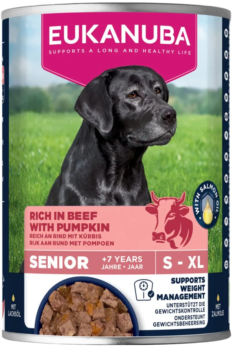 Eukanuba Nat Life Care Dog Senior Rund & Pompoen