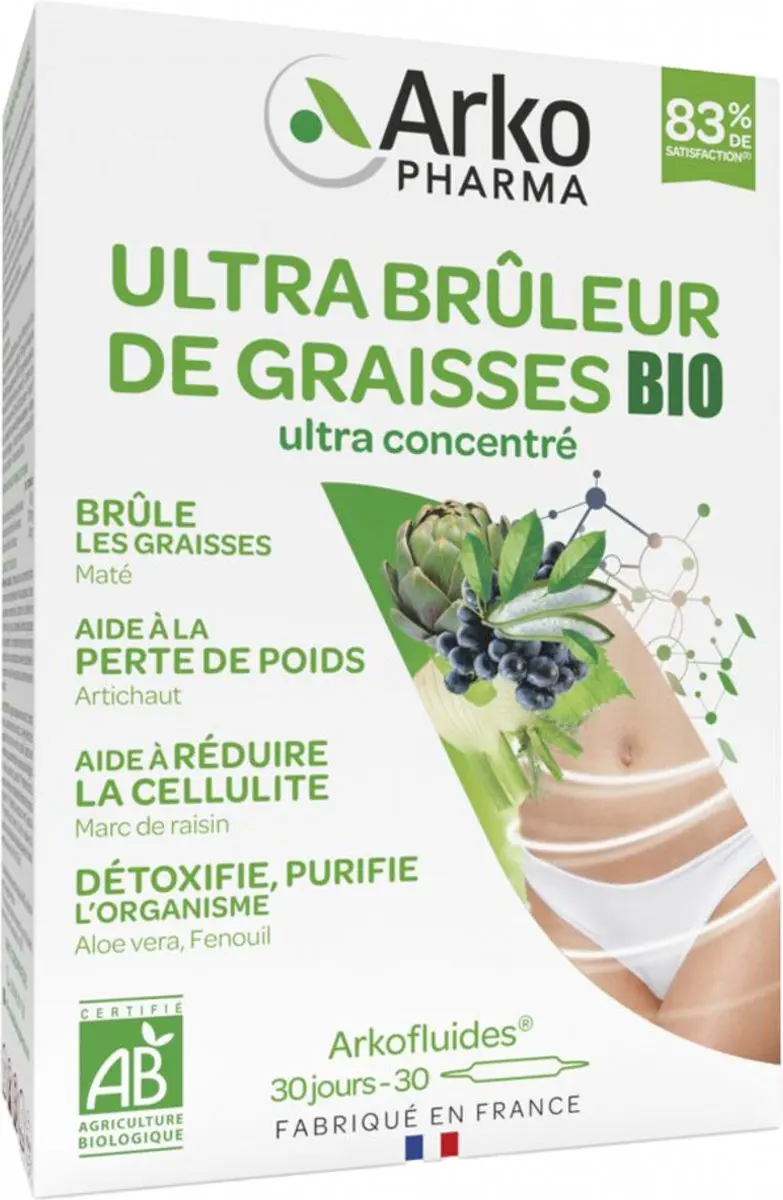 Arkopharma Arkofluides Ultra Brûleur de Graisses Bio 30 Ampullen