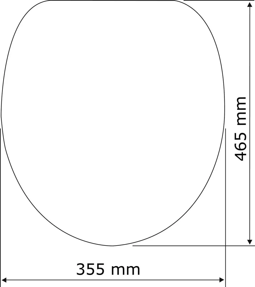 Wenko Palma Toiletbril 35,5x46,5cm - Wit - afbeelding 5 van 6